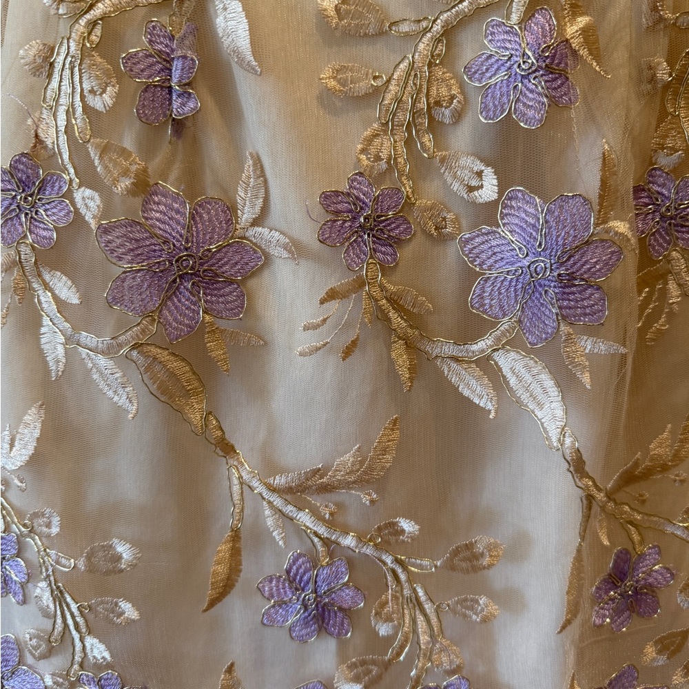 Lucy in the Sky Tank Tie Back Floral Embellished Mini Dress size Small - Picture 2 of 8